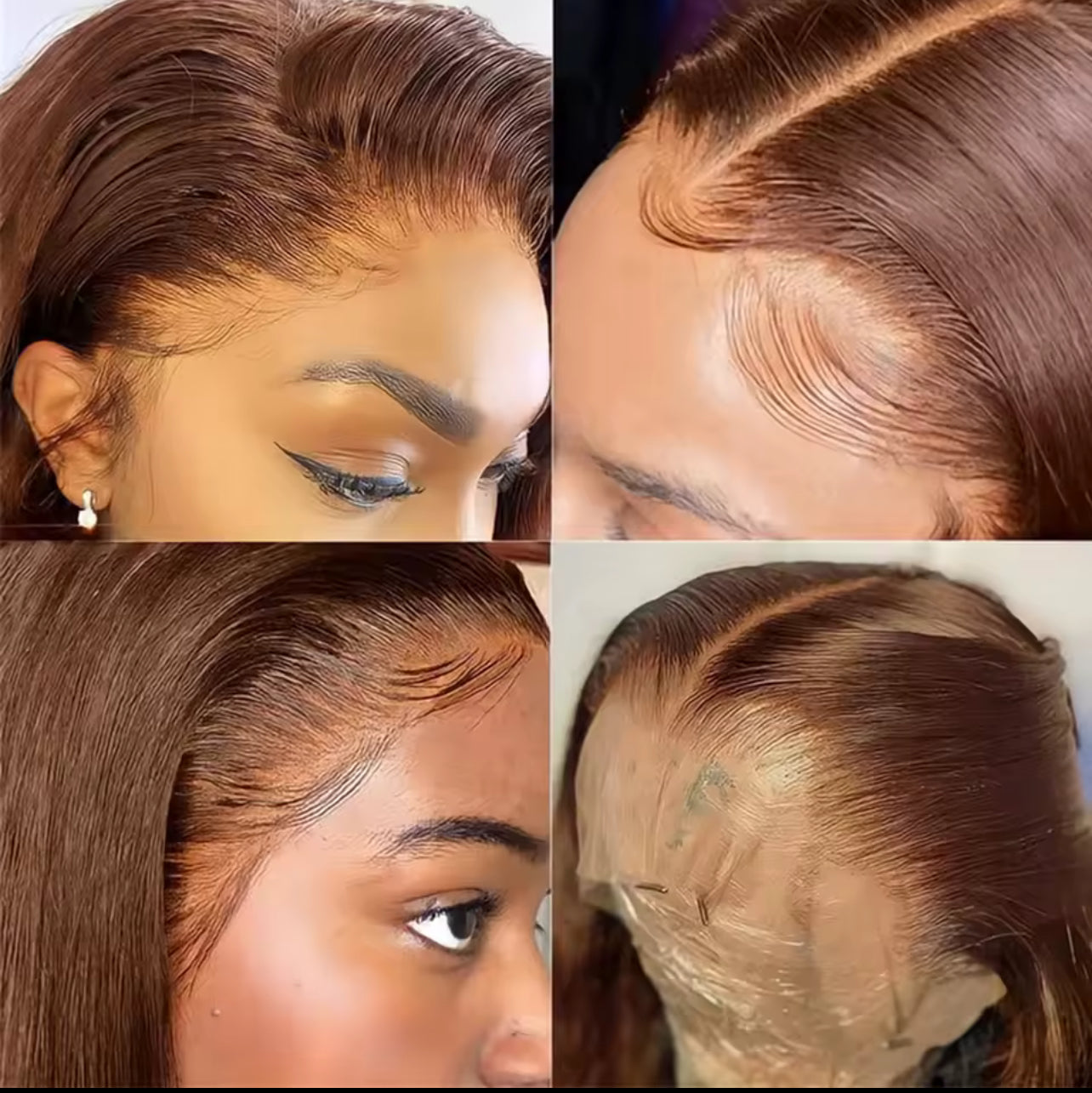 #4 Brown Color Bob Wigs Vietnamese Human Hair Chocolate Brown 13x4 Lace Front Bob 100% Human Hair Wig For Women Lace Frontal Bob