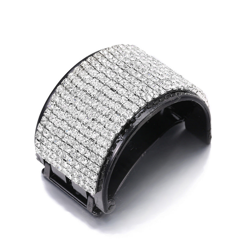 Diamond Rhinestone Banana Clip Ponytail Clip Ponytail Button Hair Accessories Hairpin