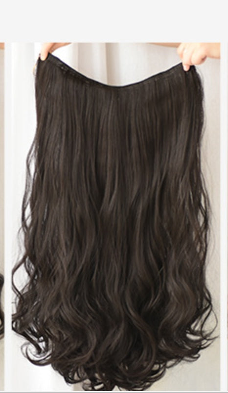 Wig Female Long Curly Hair Big Wave One Piece Style