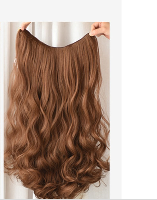 Wig Female Long Curly Hair Big Wave One Piece Style