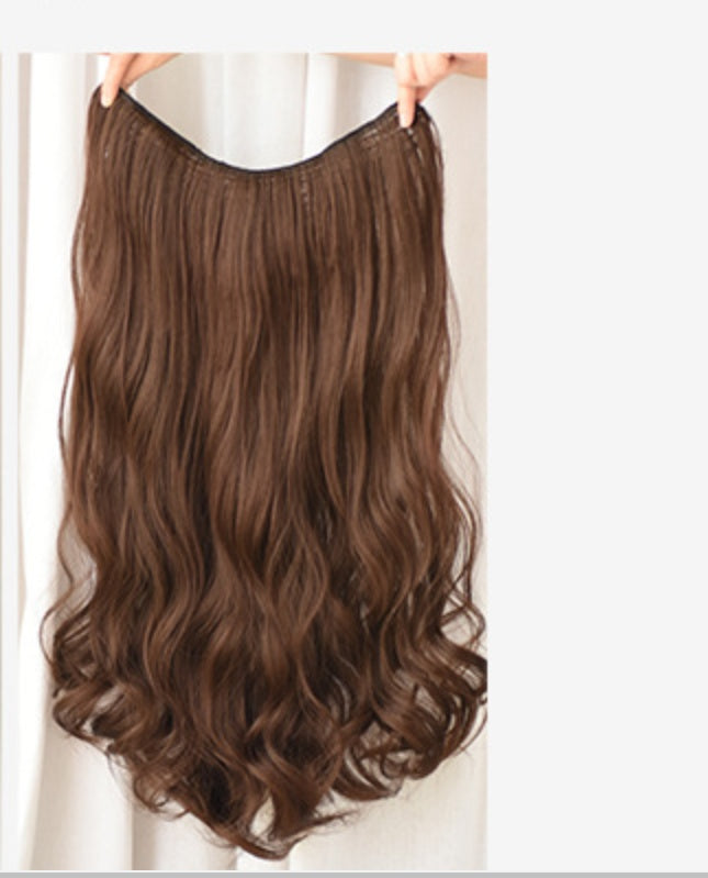 Wig Female Long Curly Hair Big Wave One Piece Style