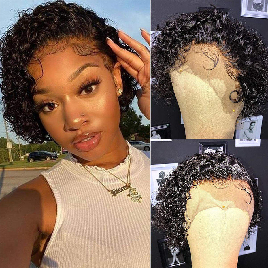 Short Curly Human Hair Headband