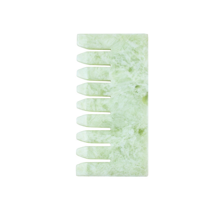 Jade Comb Crystal Head Massage Comb Meridian Comb
