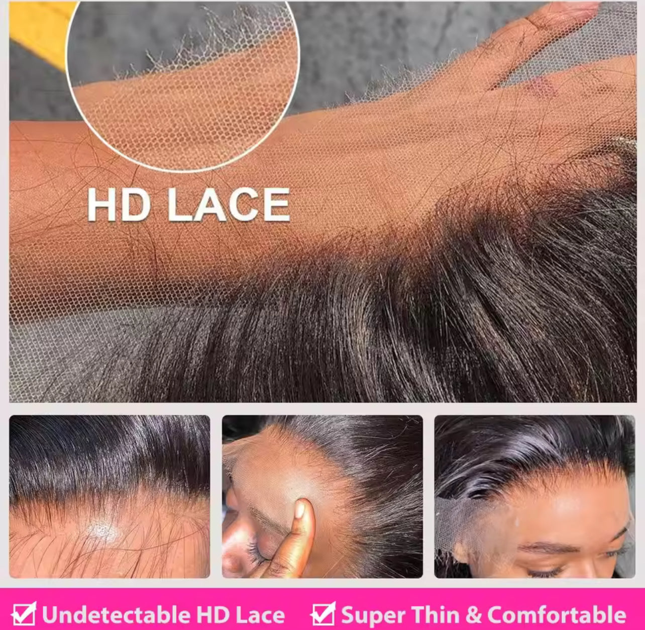 Real Hair Highlighting Headgear Lace Frontal Wi