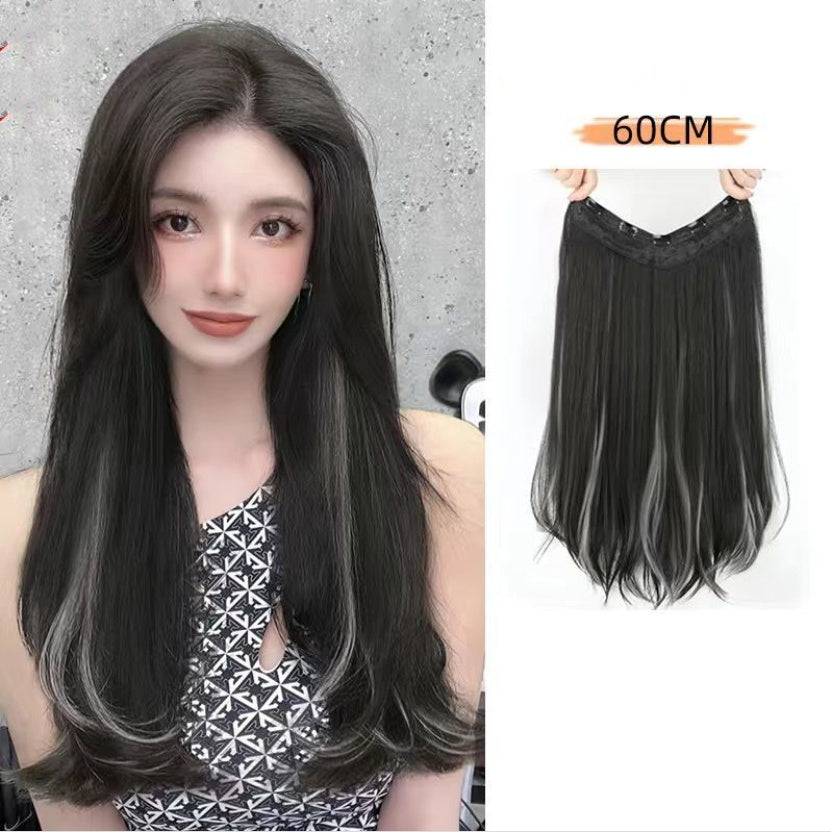 One Piece Traceless Simulation Microcurl Wig