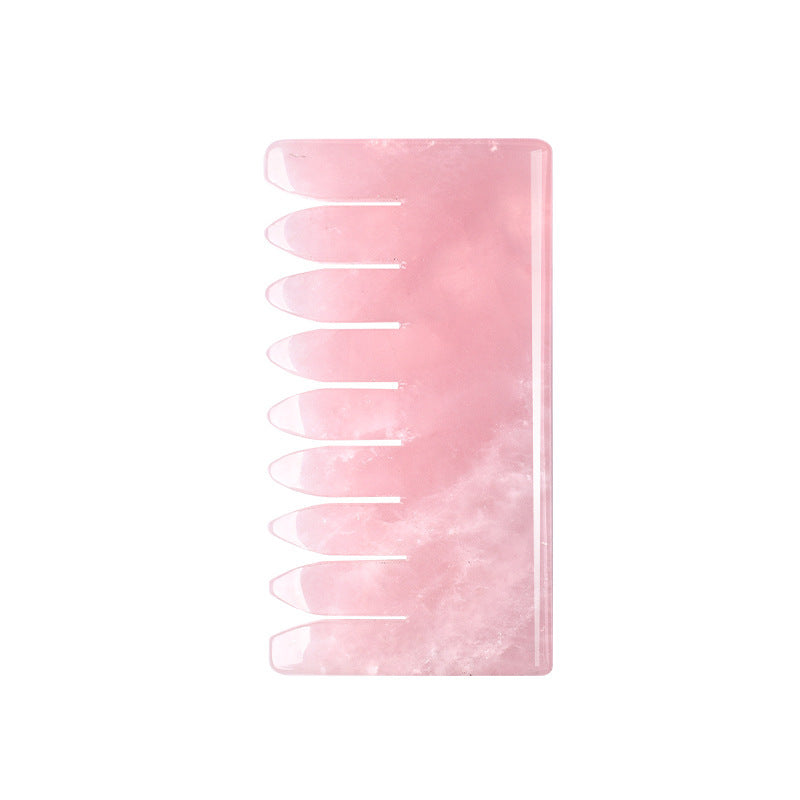 Jade Comb Crystal Head Massage Comb Meridian Comb