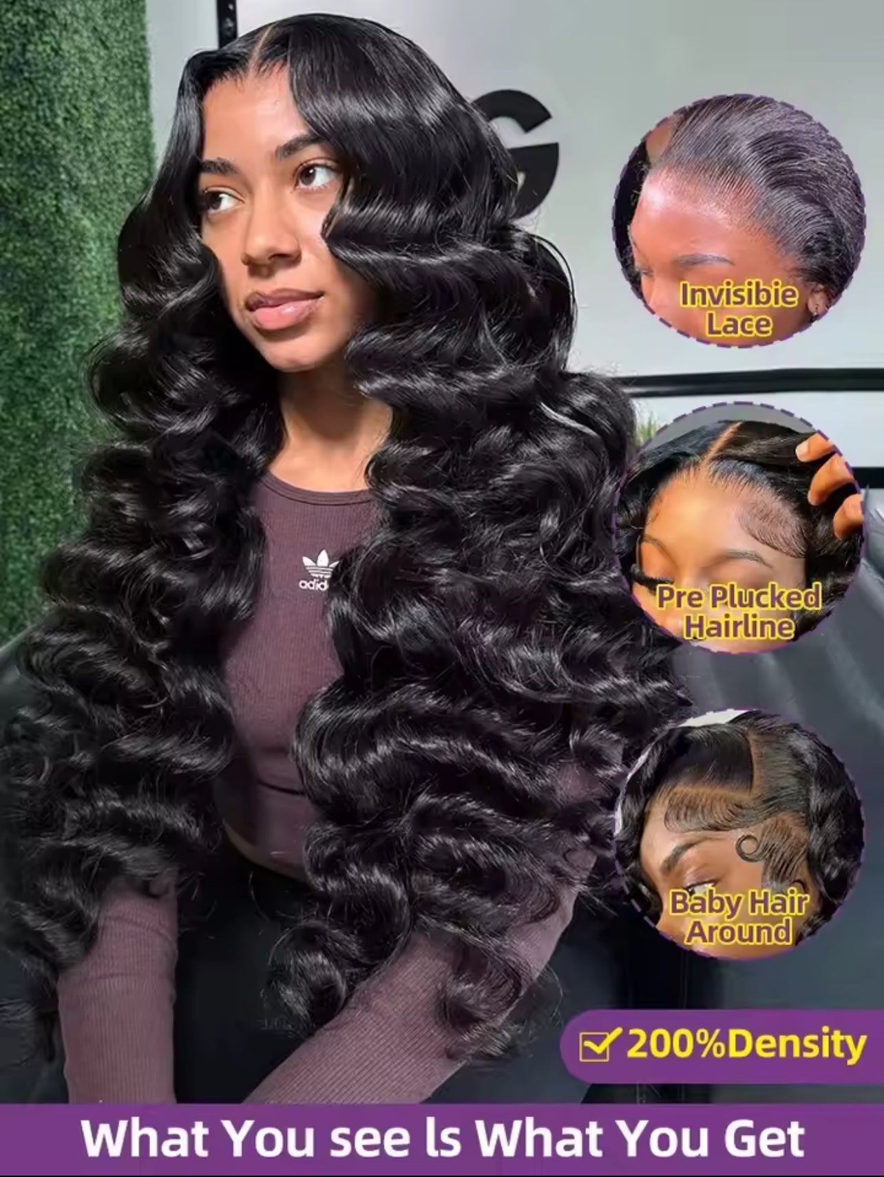 Loose Wave 13x4 HD Lace Front Wig 40 Inch Brazilian Curly Deep Wave 13x6 Lace Frontal Human Hair Wigs Women