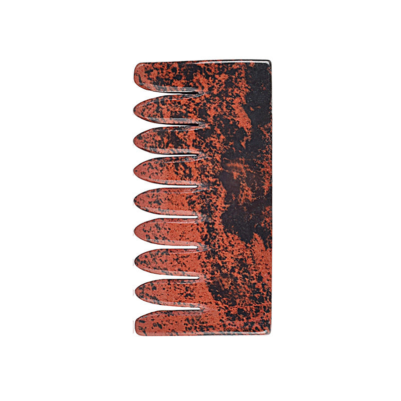 Jade Comb Crystal Head Massage Comb Meridian Comb