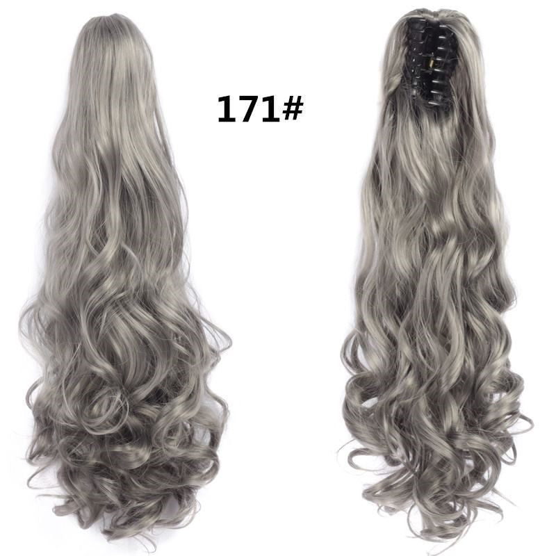 Wig Female Scratching Clip Ponytail Long Curly Hair Big Waves