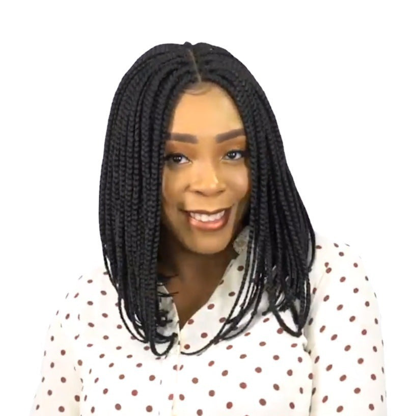 Box braided hair wig, cap cap
