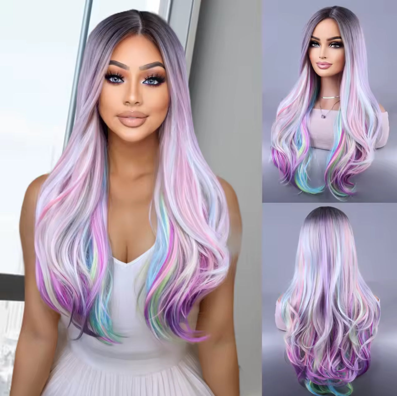 High-temperature Silk Wig Natural Realistic Super Light Fake Wig For Cool Women Girl Party Cosplay Wig Everyday Fashion Modeling