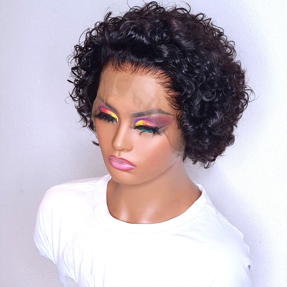 Short Curly Human Hair Headband