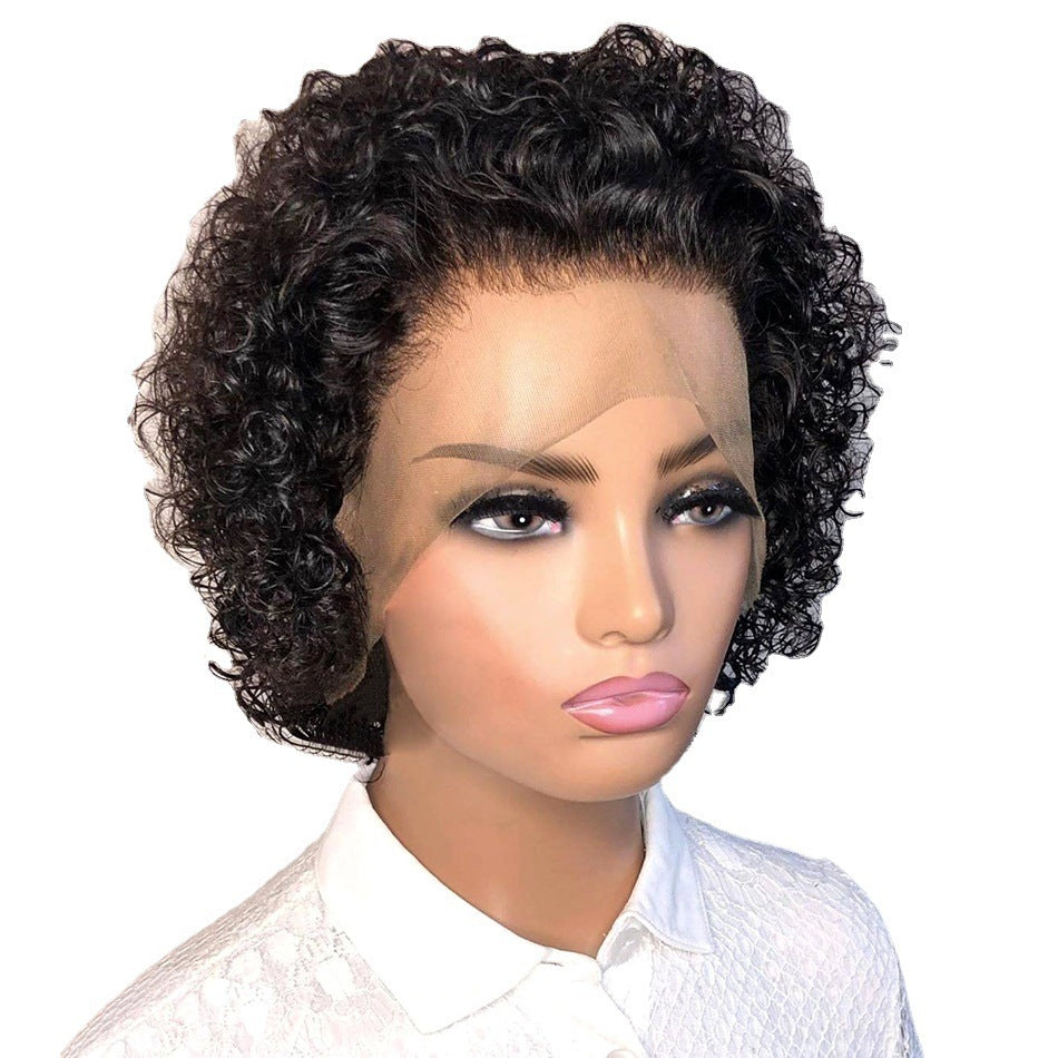 Short Curly Human Hair Headband