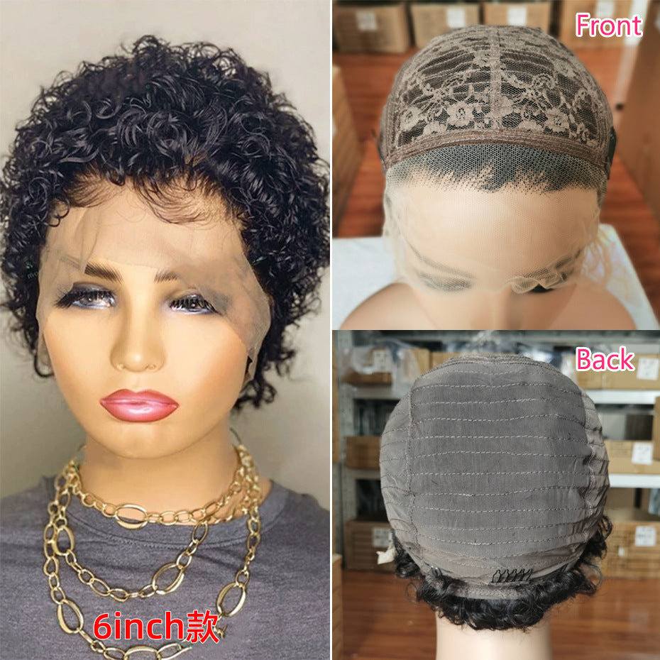 Short Curly Human Hair Headband