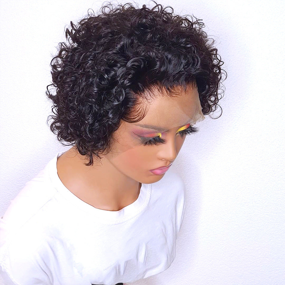 Short Curly Human Hair Headband