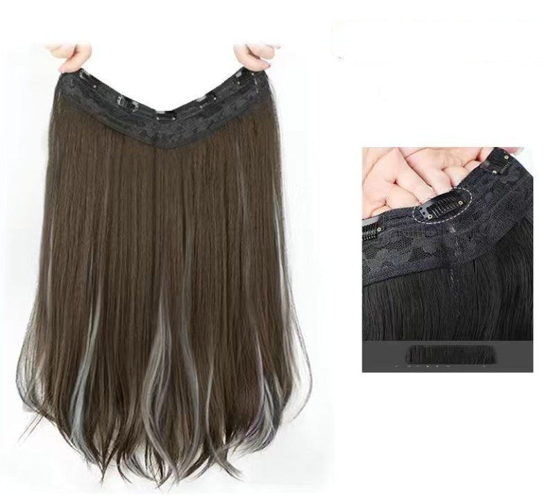 One Piece Traceless Simulation Microcurl Wig