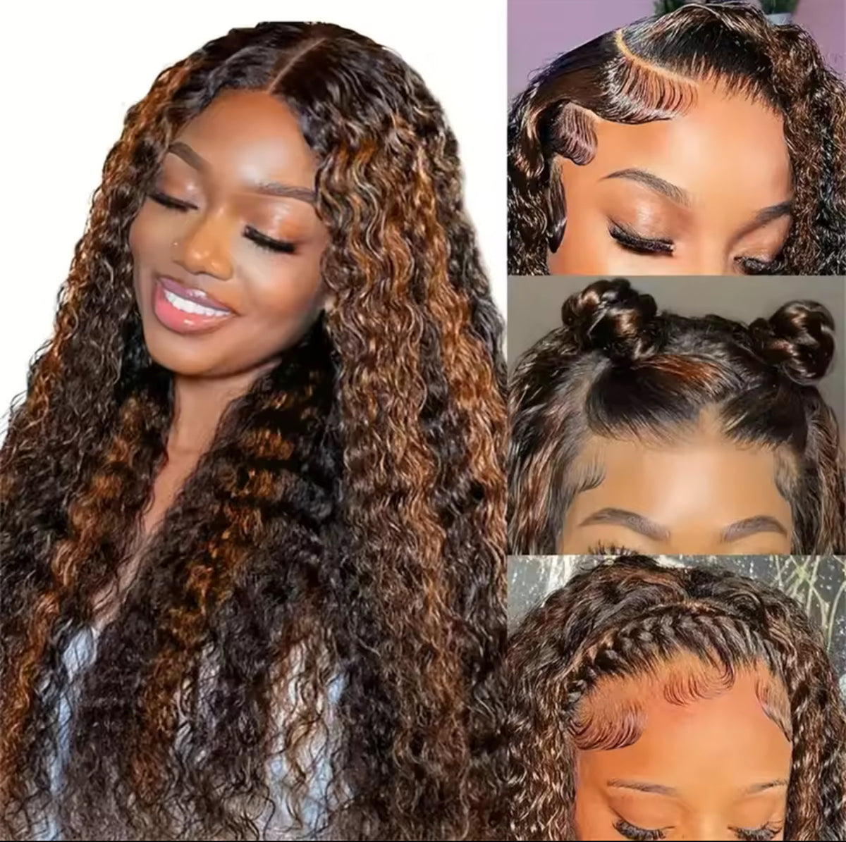 Real Hair Highlighting Headgear Lace Frontal Wi