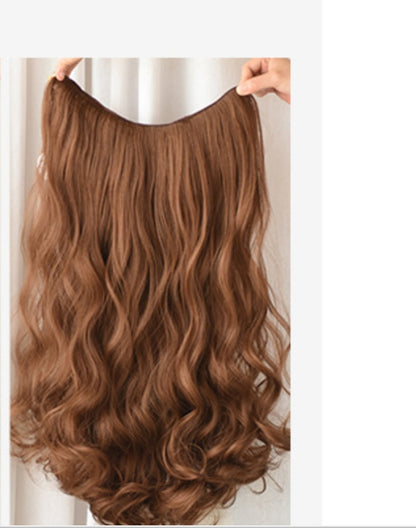 Wig Female Long Curly Hair Big Wave One Piece Style
