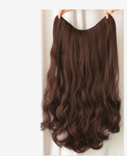 Wig Female Long Curly Hair Big Wave One Piece Style
