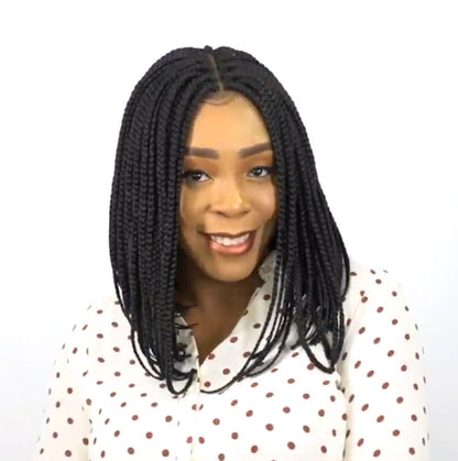 Box braided hair wig, cap cap