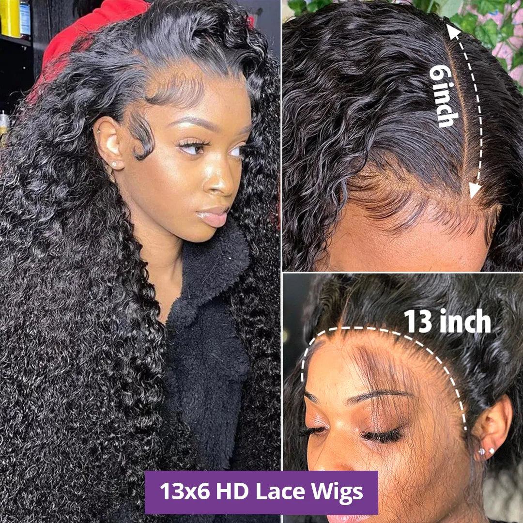 4x4 5x5 Water Wave Lace Closure Wig 13x4 13x6 Hd Deep Wave Lace Frontal Wig 360 Curly Human Hair Wigs For Black Women Human Hair