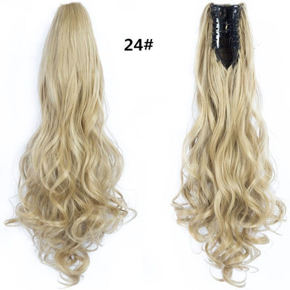 Wig Female Scratching Clip Ponytail Long Curly Hair Big Waves