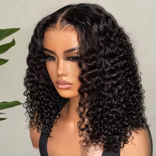 LaBoss Luxe Bob – Water Wave Glueless Human Hair Wig, Pre-Cut & Effortless