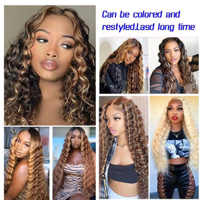 100% Real Virgin Human Hair Bulk Extension 613 Blonde Hair Bulk Weaving For Braiding Unprocessed No Weft Deep Wave Hair Bundles