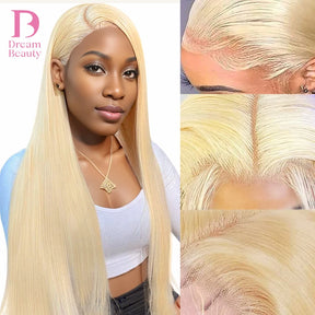 13x4 13x6 5x5 613 Honey Blonde Color Lace Front Human Hair Wigs for Women Transparent Brazilian Straight Frontal Wigs Human Hair