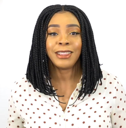Box braided hair wig, cap cap
