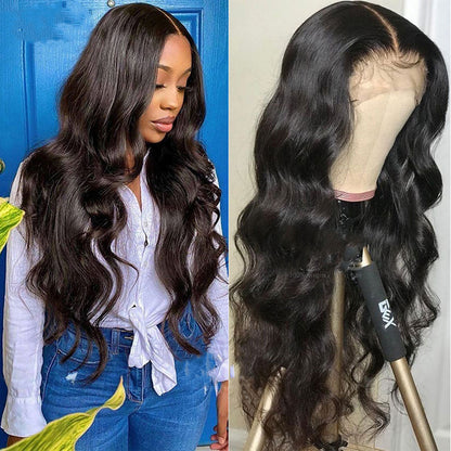 LaBoss Beauty Luxe Body Wave – Transparent Lace Front Human Hair Wig (Raw Indian Remy, 13x6 / 13x4 Frontal, 5x5 Closure)