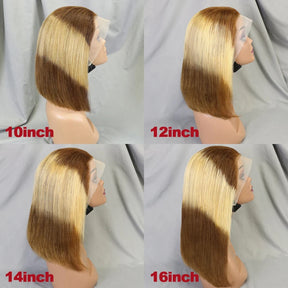 4/30/4 Color Human Hair Bob Wig Straight 13x4 Lace Front Human Hair Wigs Brazilian Wig Short Human Hair Bob Wigs Ombre Wig