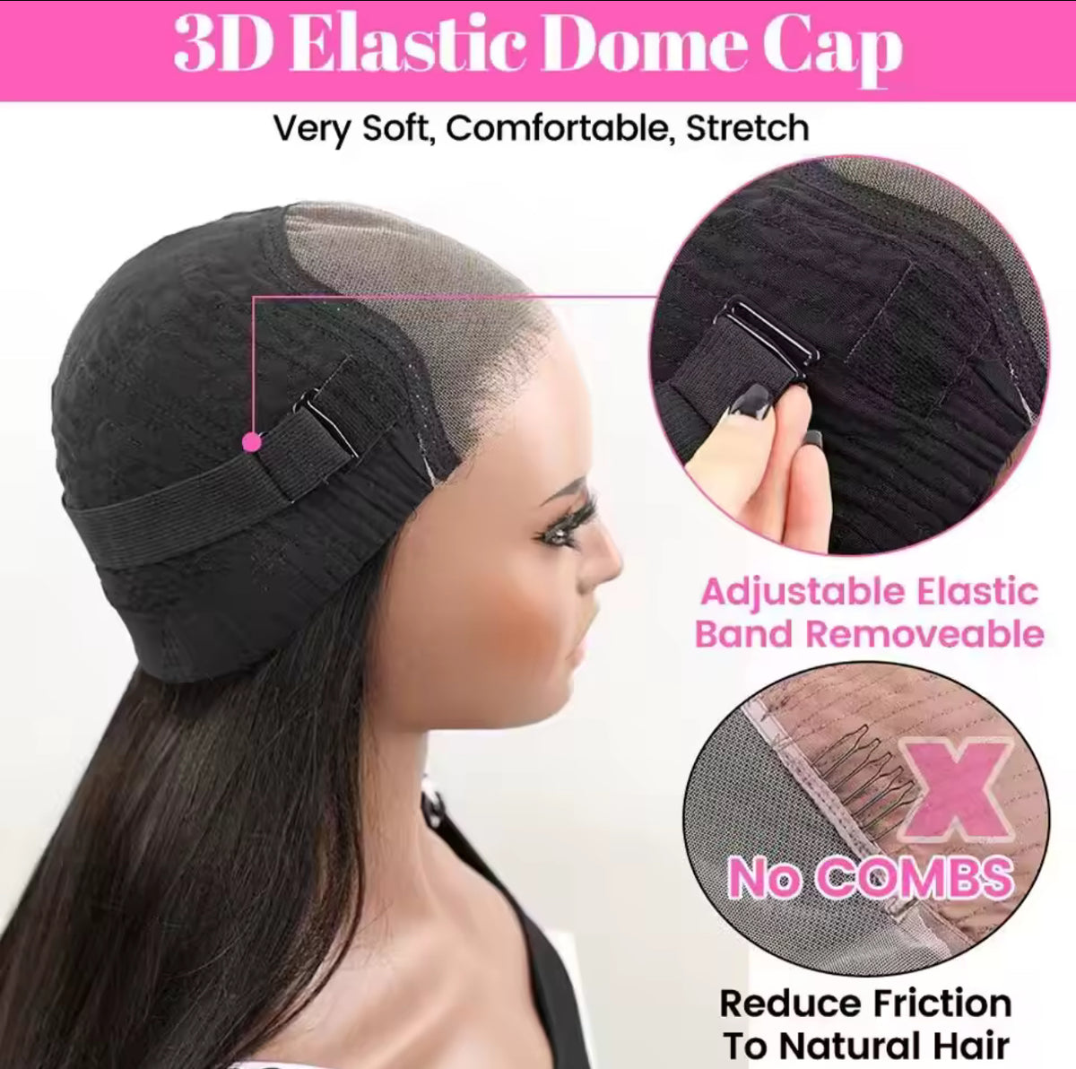 Smooth Straight Human Hair Ready To Wear Preplucked Straight Human Hair Wigs 5x5 Lace Closure Pre Cut 13x4 Lace Front Wigs Bling