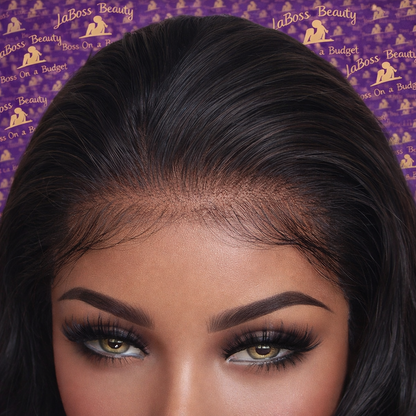 LaBoss Beauty Luxe Body Wave – Transparent Lace Front Human Hair Wig (Raw Indian Remy, 13x6 / 13x4 Frontal, 5x5 Closure)