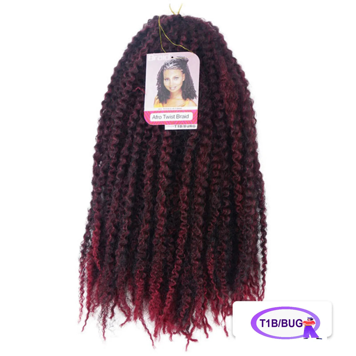 Marley Twist Braiding Hair 18 Inch  Long Cuban Twist Hair  Afro Kinky Curly Twist Crochet Hair Synthetic Marley Hair Extensions