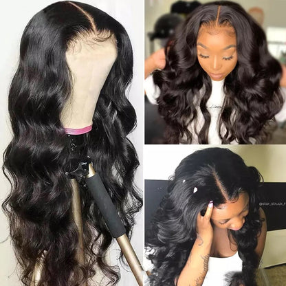 HD Transparent Lace Front Human Hair Wigs Body Wave Lace Front Wig 13x6 Lace Frontal Wig Brazilian Body Wave Human Hair Wig