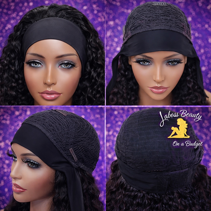 LaBoss Beauty Deep Wave Headband Human Hair Wig | Glueless | Brazilian Virgin Hair | 10–34 Inches