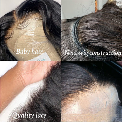 HD Transparent Lace Front Human Hair Wigs Body Wave Lace Front Wig 13x6 Lace Frontal Wig Brazilian Body Wave Human Hair Wig