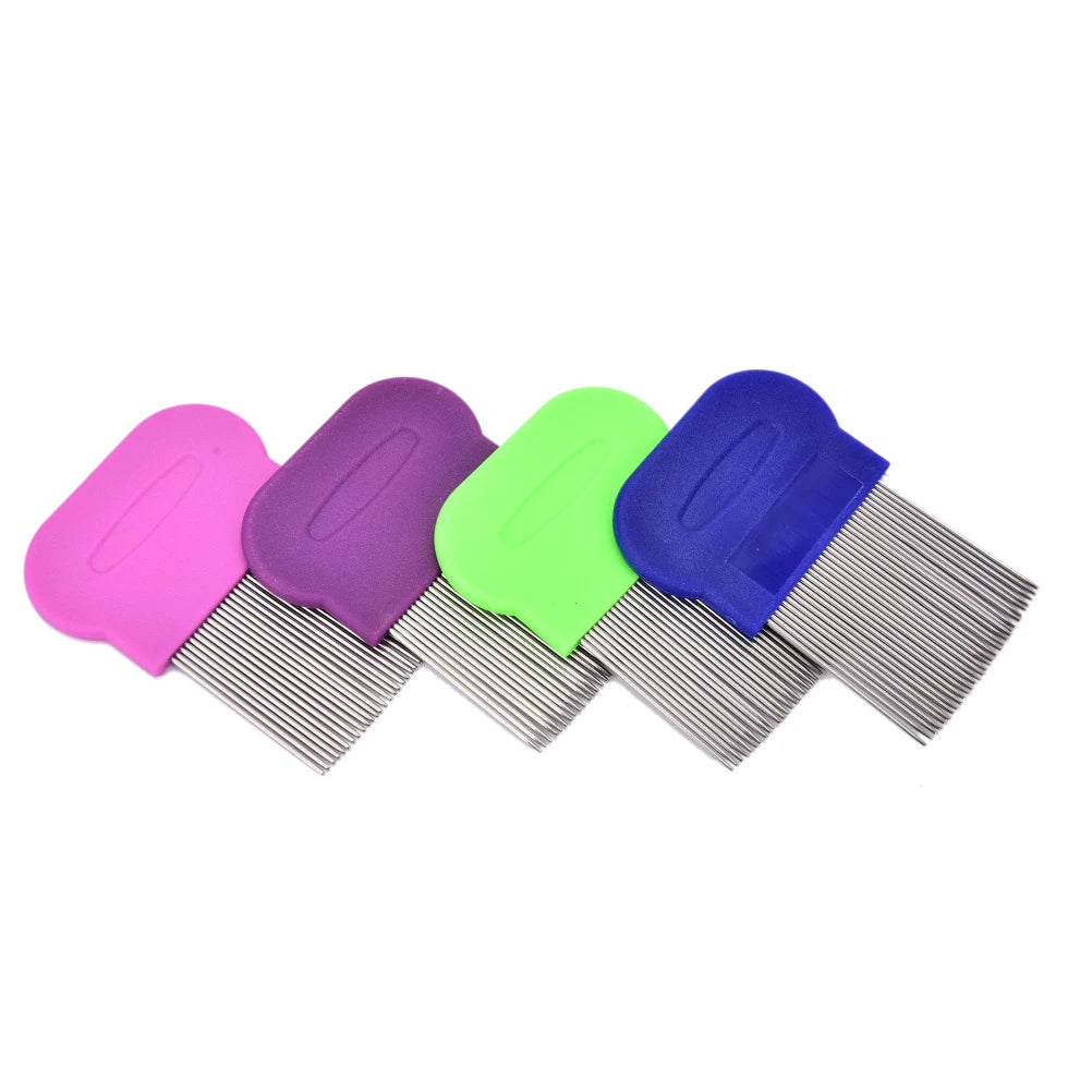 1Pcs Pet dog mouth hair comb iron comb row comb to remove fleas pet anti-itch cleaning comb soft hair