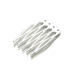 10pcs 5/10 Teeth DIY Metal Hair Comb Claw Hairpins (Silver/Gold/Bronze)  For Wedding Jewelry Making Findings Components Comb