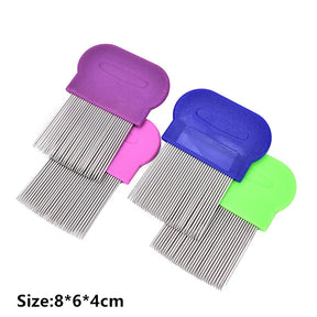 1Pcs Pet dog mouth hair comb iron comb row comb to remove fleas pet anti-itch cleaning comb soft hair