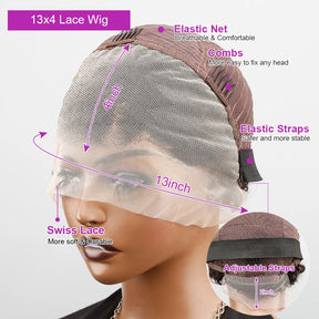 Pixie Cut Wig Short Bob Curly Human Hair Wig 13X4 Transparent Deep Wave Lace Frontal Wig For Women Cheap Human Hair Wig PrePluck