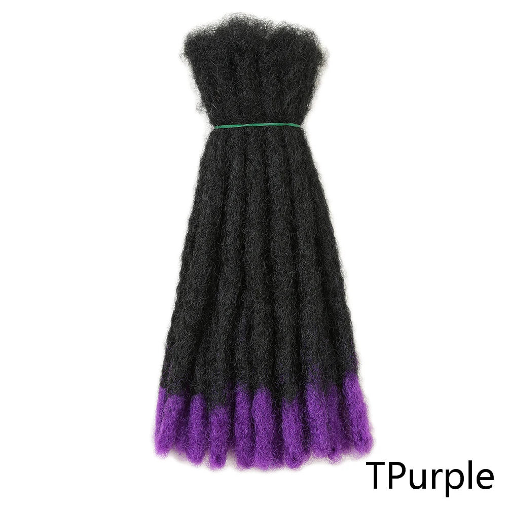 6inch-20inch Handmade Dreadlocks Synthetic Wigs Extensions Black Reggae Wig Crochet Braiding Hair For Afro Women For Black Women