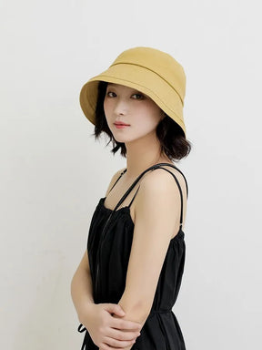 Fashionable Bucket Hat with Hair for Women,Short Wavy Detachable Fake Hat Wigs for Fall/Summer/Spring,Black/Khaki Cap Wig