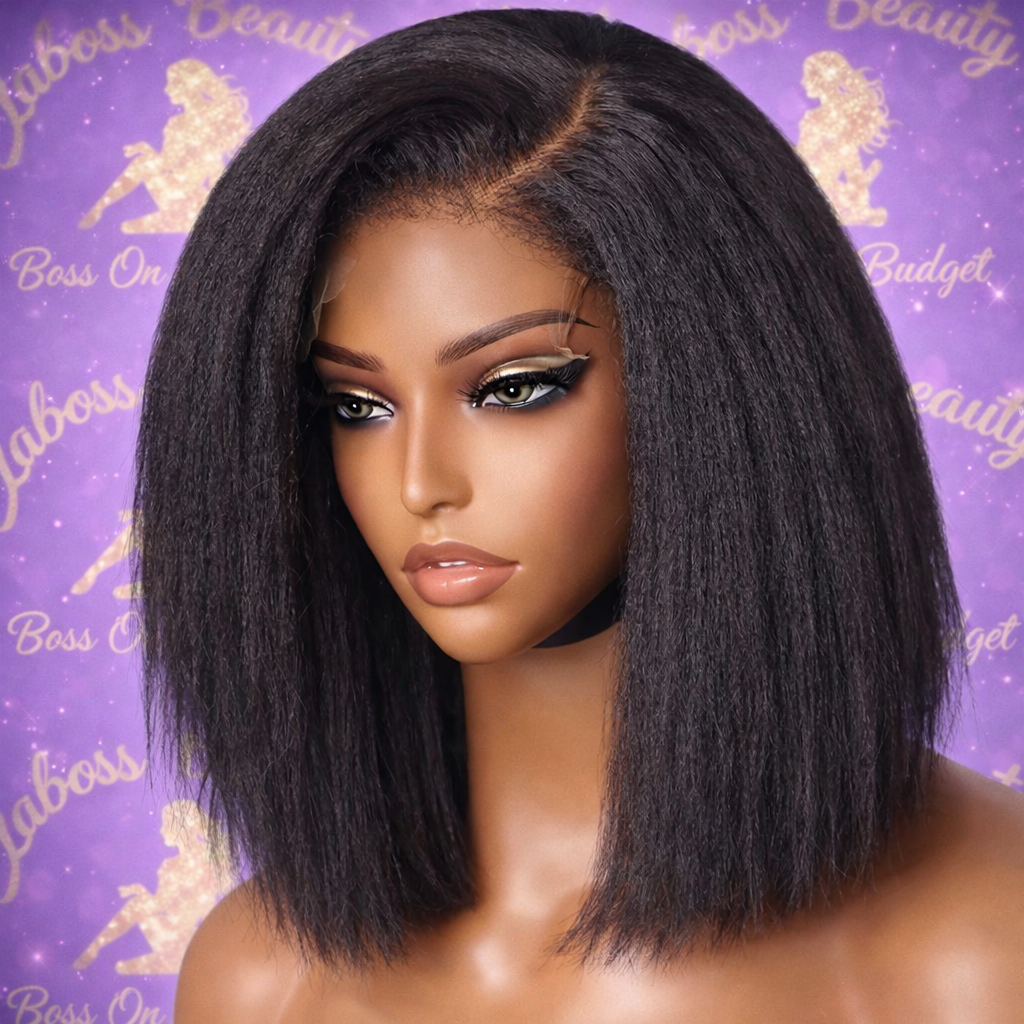250% Kinky Straight Glueless Wig Ready To Wear And Go 13x6 Hd Yaki Straight Lace Front Human Hair Wigs For Women 30 36 Inch