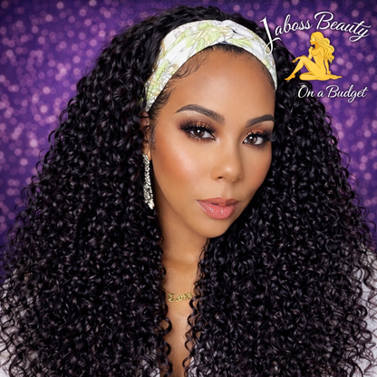 LaBoss Beauty Deep Wave Headband Human Hair Wig | Glueless | Brazilian Virgin Hair | 10–34 Inches