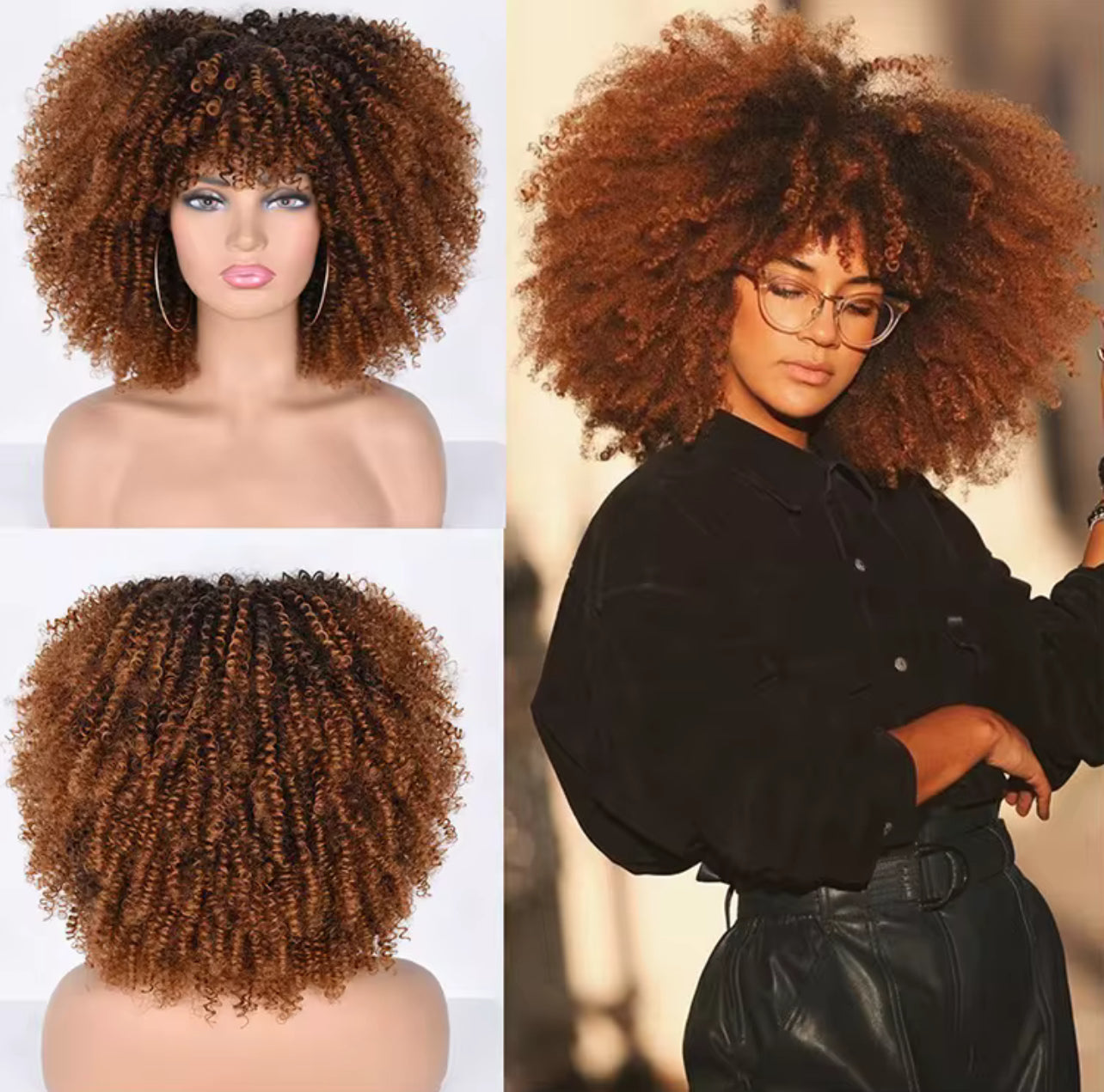 bangs big hair straight short wigs curly headband wig for sale kinky natural afro wigs
