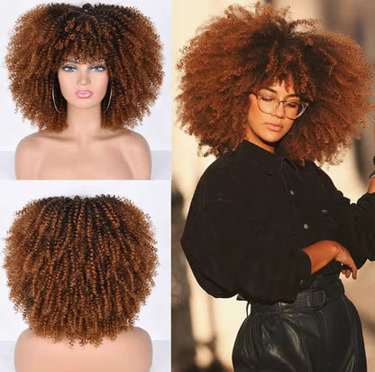 bangs big hair straight short wigs curly headband wig for sale kinky natural afro wigs