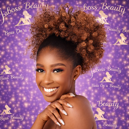 Afro Puff kinky curly Drawstring Ponytail Extension for Women Synthetic Short Afro Kinkys Curly Afro Bun Extension Hairpieces Updo Hair Extensions with Two Clips(1B)