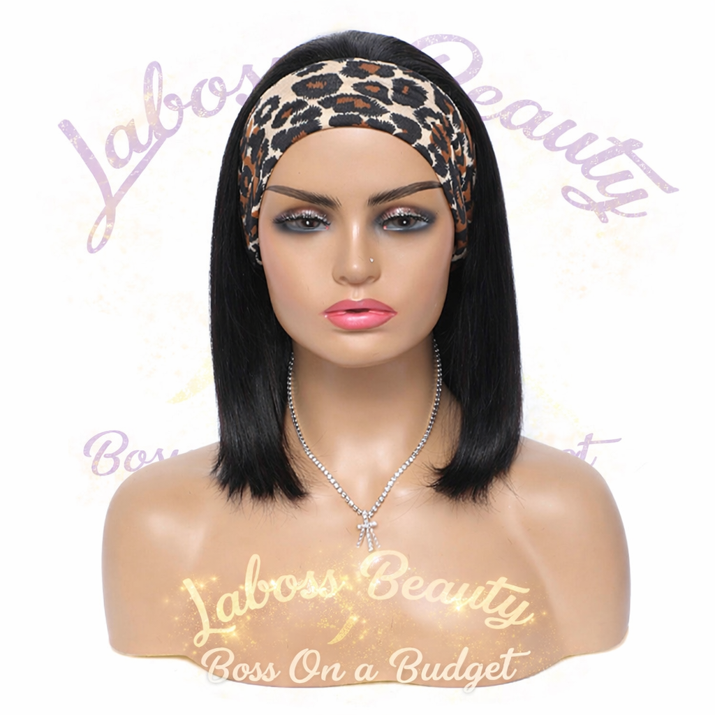 LaBoss Beauty Headband Bob Wig – Straight Human Hair | Beginner-Friendly | Glueless